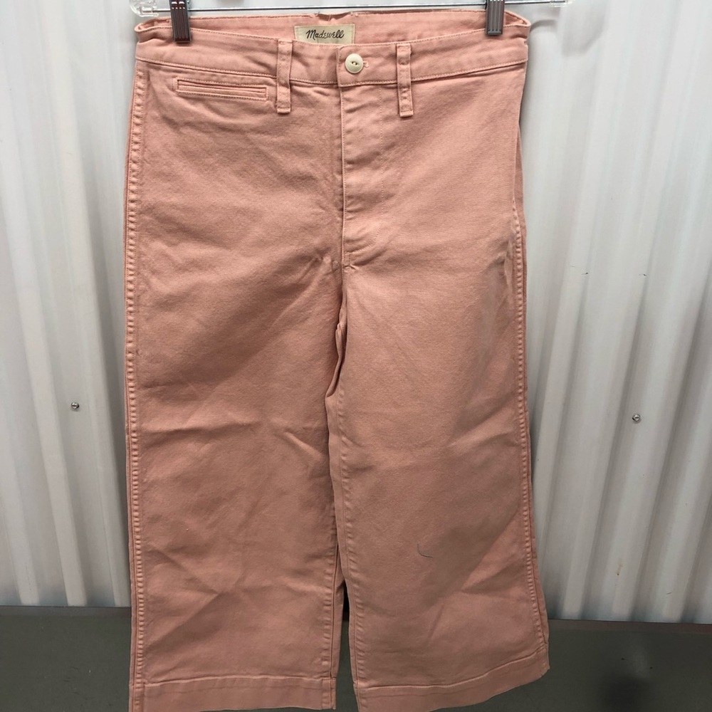 Madewell Peach Cropped Jeans Size 27